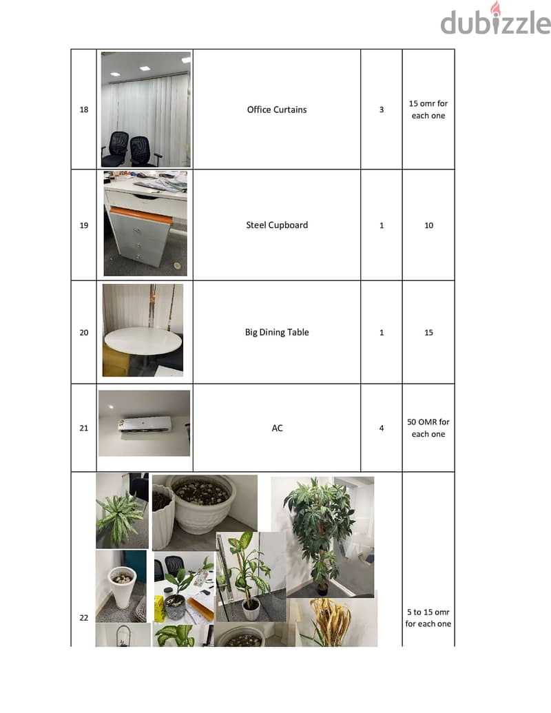 Office Used furniture and items 3