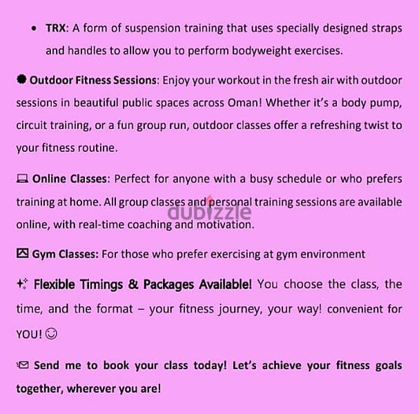 Certified Personal Trainer and Group Classes Coach 2