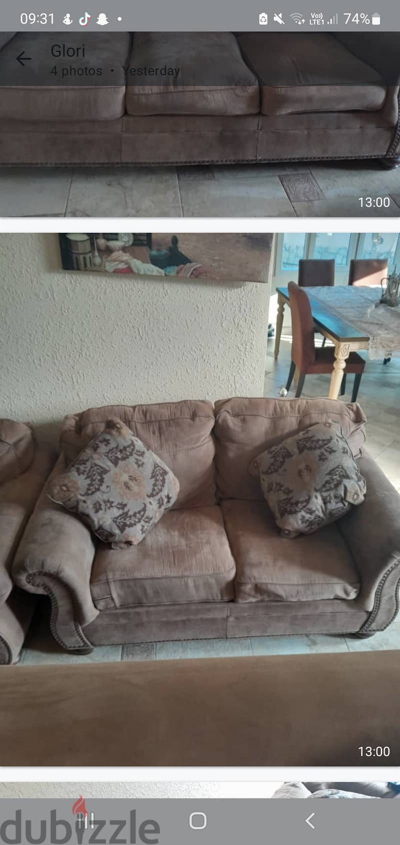 Urgent sale sofas i 1