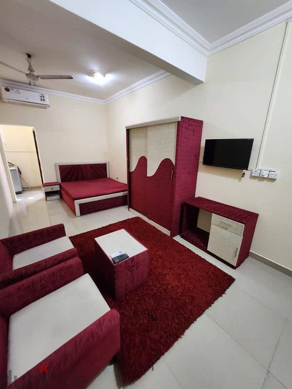 Furnished studio, Al Khuwair 33, near Luqaimat Restaurant 0