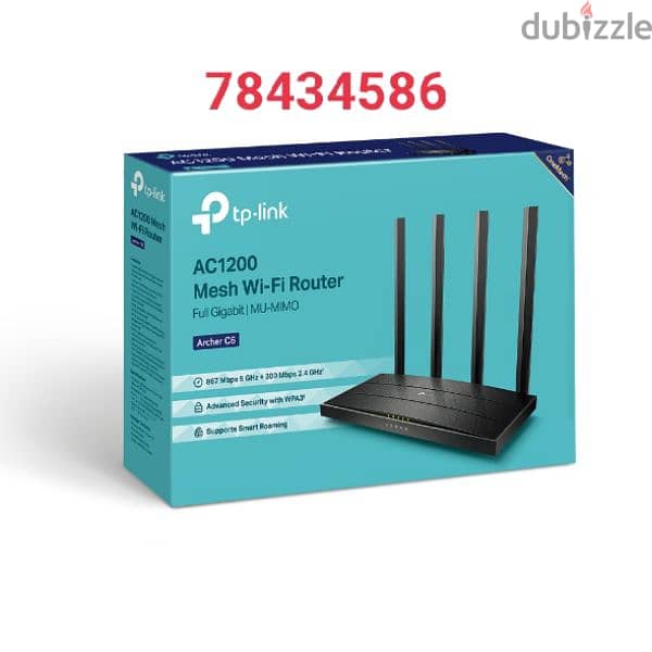 TP-Link WiFi 6 router fast speed long range 1