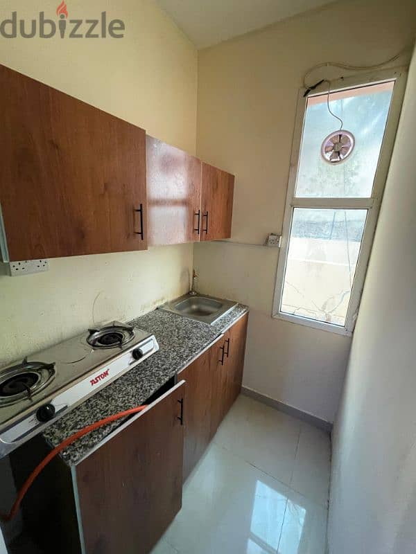 For rent : a studio furnished in a distinctive location in Al-Khuwair 3