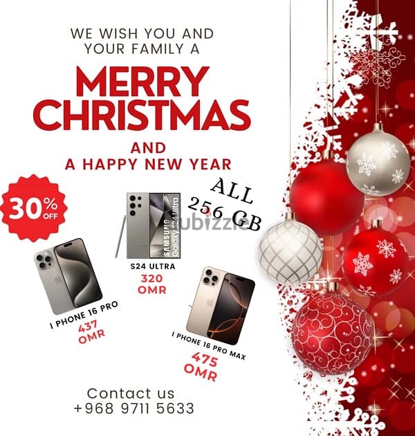 Christmas offer 30% off 0