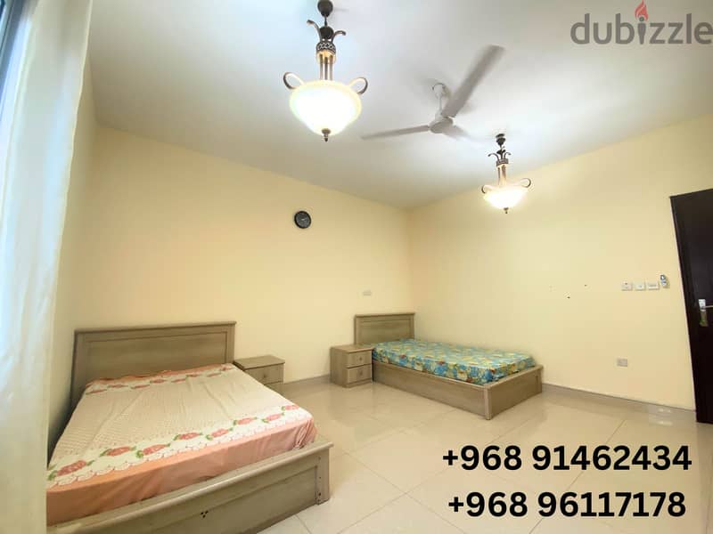 Spacious Fully Furnished room with private washroom in Al Ghubra 0