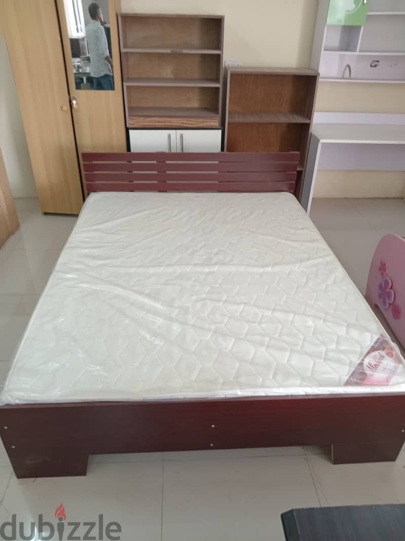 Queen size bed with mattress 1