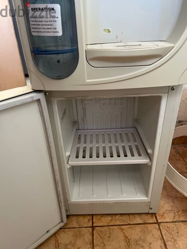 Cold and Hot water dispenser with Fridge 2