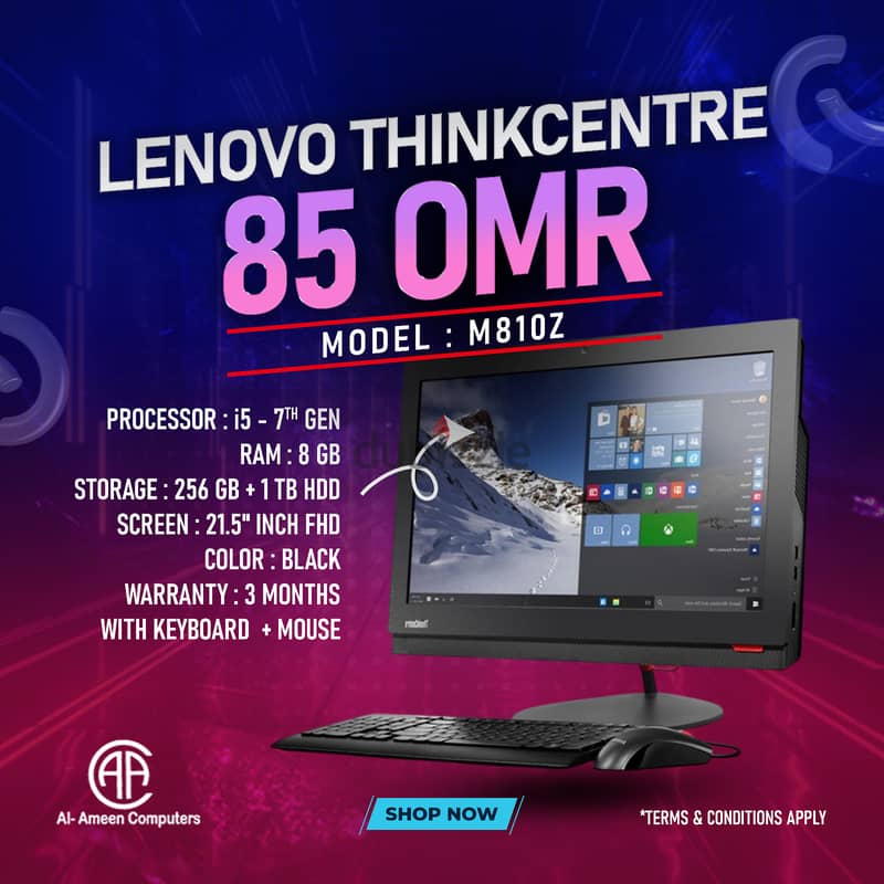 LENOVO THINKCENTRE AIO - USED 0