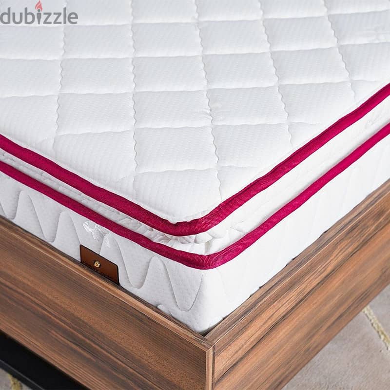 Single Bed with 23" pillow top Danube Mattress 0