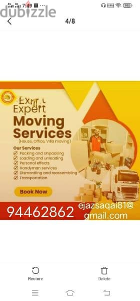 Muscat House shifting (Packers and Movers) dismantling and fixing 0