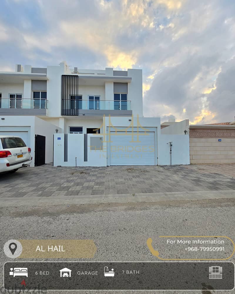 6 BR villa with excellent finishing in Al Hail South 0