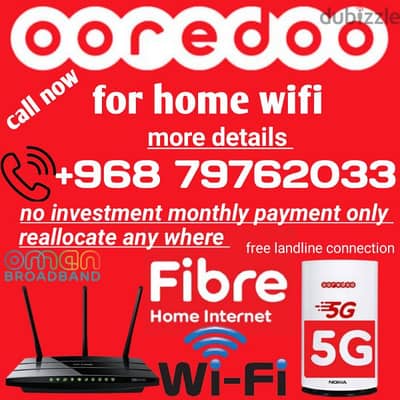 ooredoo wifi connection home and business connection