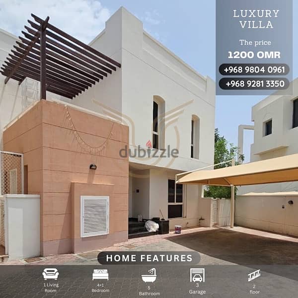 AL QURUM | LUXURY 4+1 BR VILLA FOR RENT 0