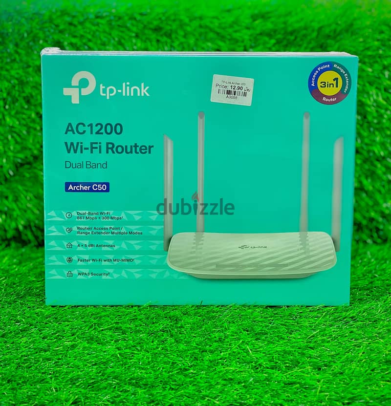 3IN1 TP-LINK AC1200 DUAL-BAND WI-FI 867Mbps + 300Mbps 0