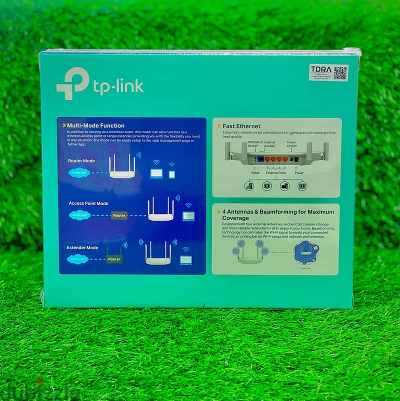 3IN1 TP-LINK AC1200 DUAL-BAND WI-FI 867Mbps + 300Mbps 1