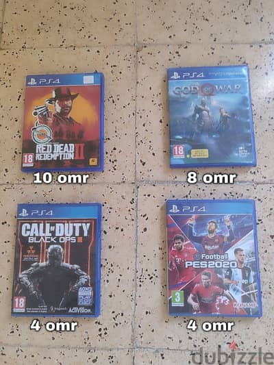 PS4 GAMES IN EXCELLENT CONDITION