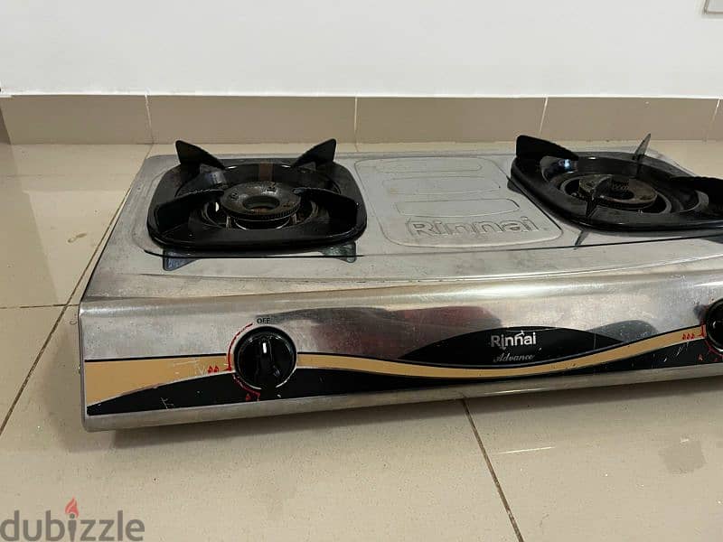 Rinnai Table Top Gas Stove RI-522AT 2Burners 4