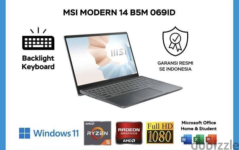 MSI 14inch laptop 0