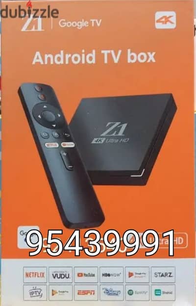 Android box 4K dual band subscription 1 year