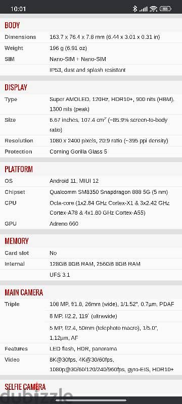 mi 11i  8+4 Ram 256 Storage 3