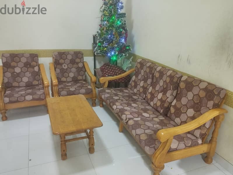 5-Seater Sofa with Matching Small Table for Sale 0