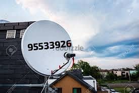 Satellite dish technician installation selling fix repair