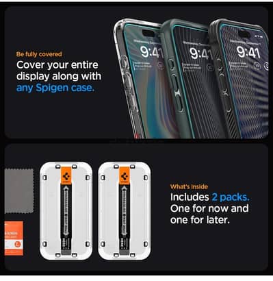 iPhone 15pro max screen protection from Spigen