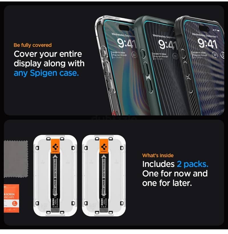 iPhone 15pro max screen protection from Spigen 0