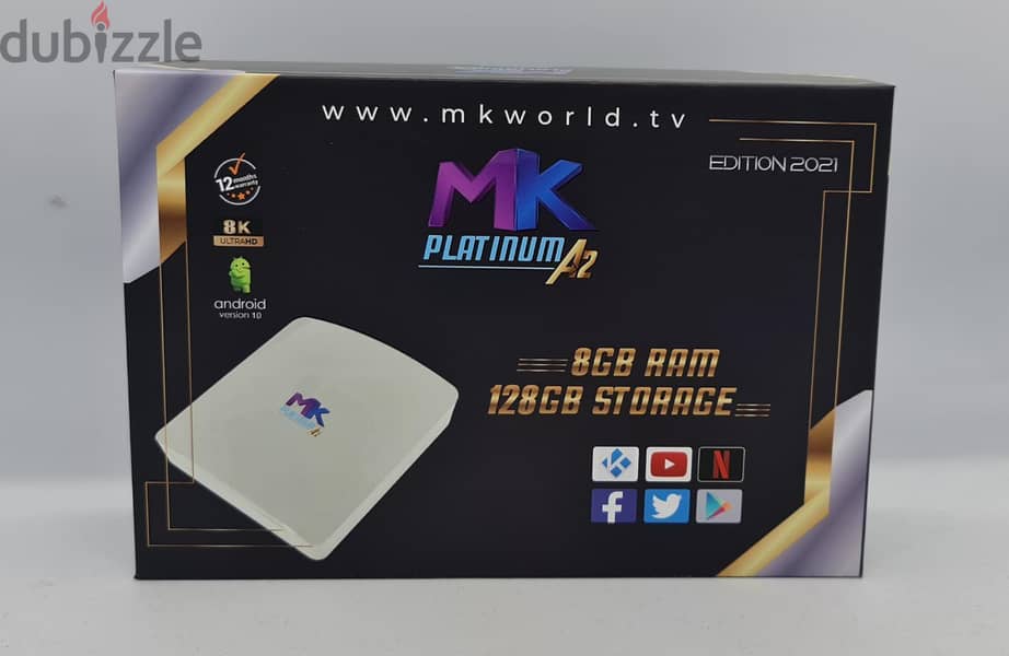 MK Tv Box with one year ip_Tv subscription. 0