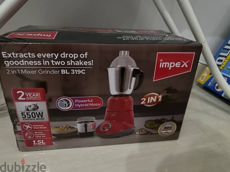 impex mixer -purchased not used 0