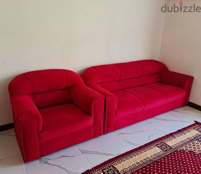 5 Seater Velvet Fabric Sofa Set for Sale. 1