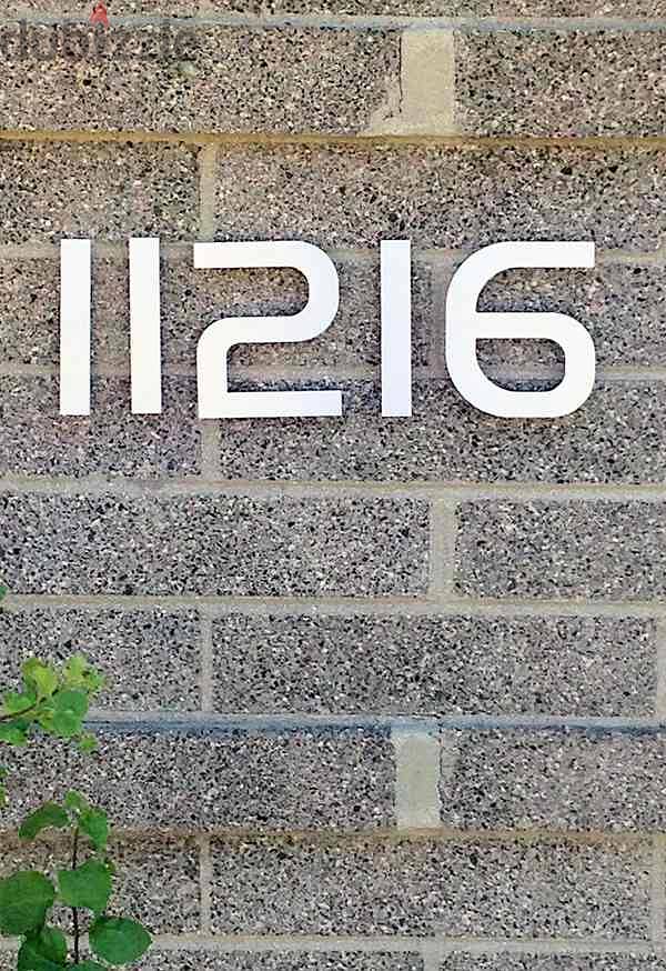 3D house number, custom made on order 4