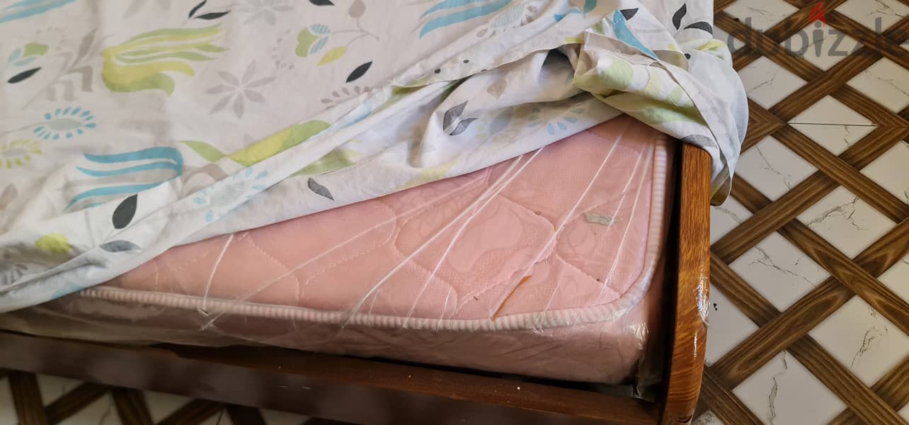 Used Bed with Hard Mattress  for selling 0