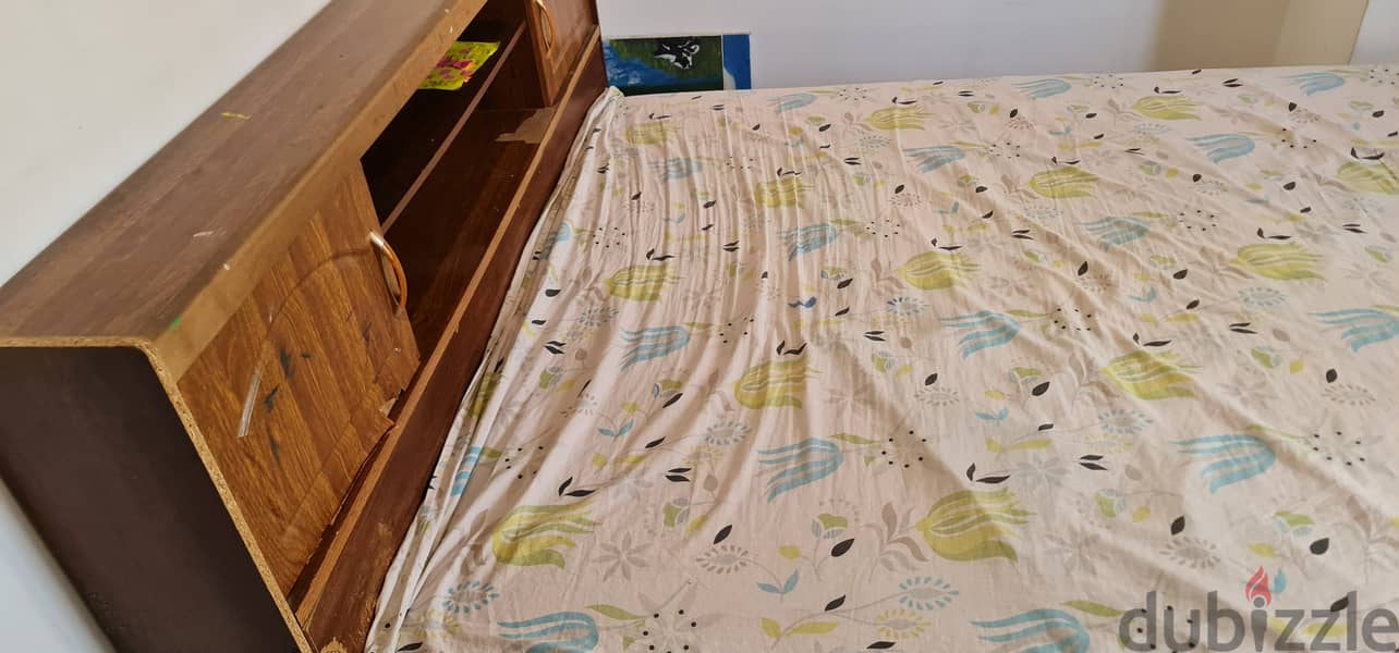 Used Bed with Hard Mattress  for selling 1