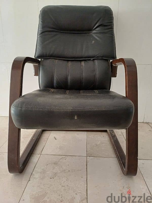 Office chair steel and wooden chair for sale 1