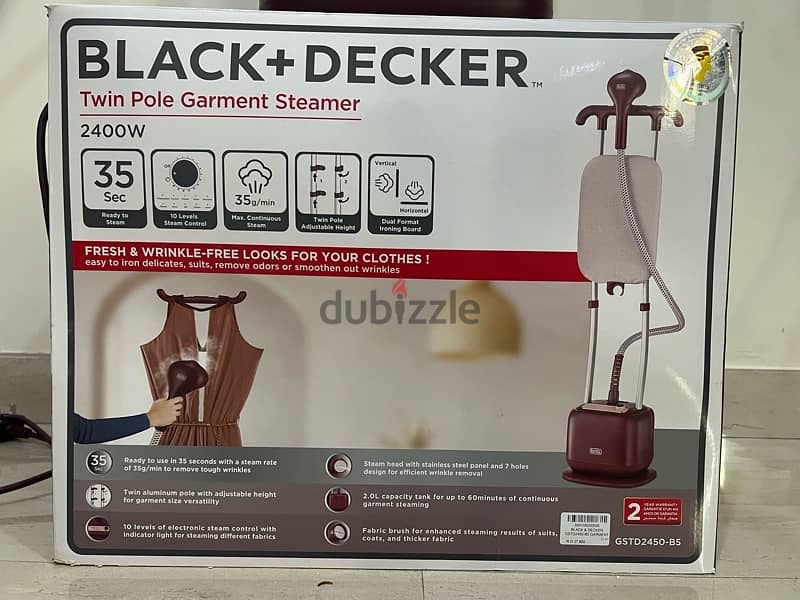 Black & Decker 2400 W garment steamer 3