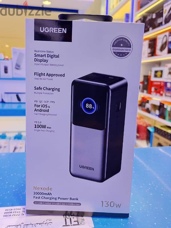 UGREEN 20000mah 130w power bank 0