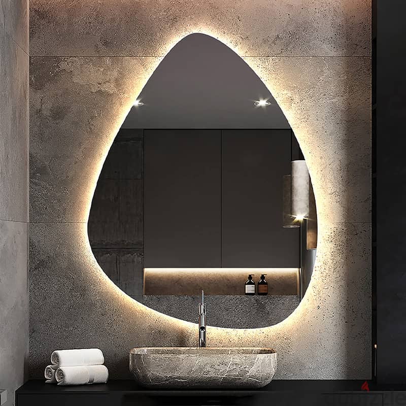 get custom style mirrors with back light 0