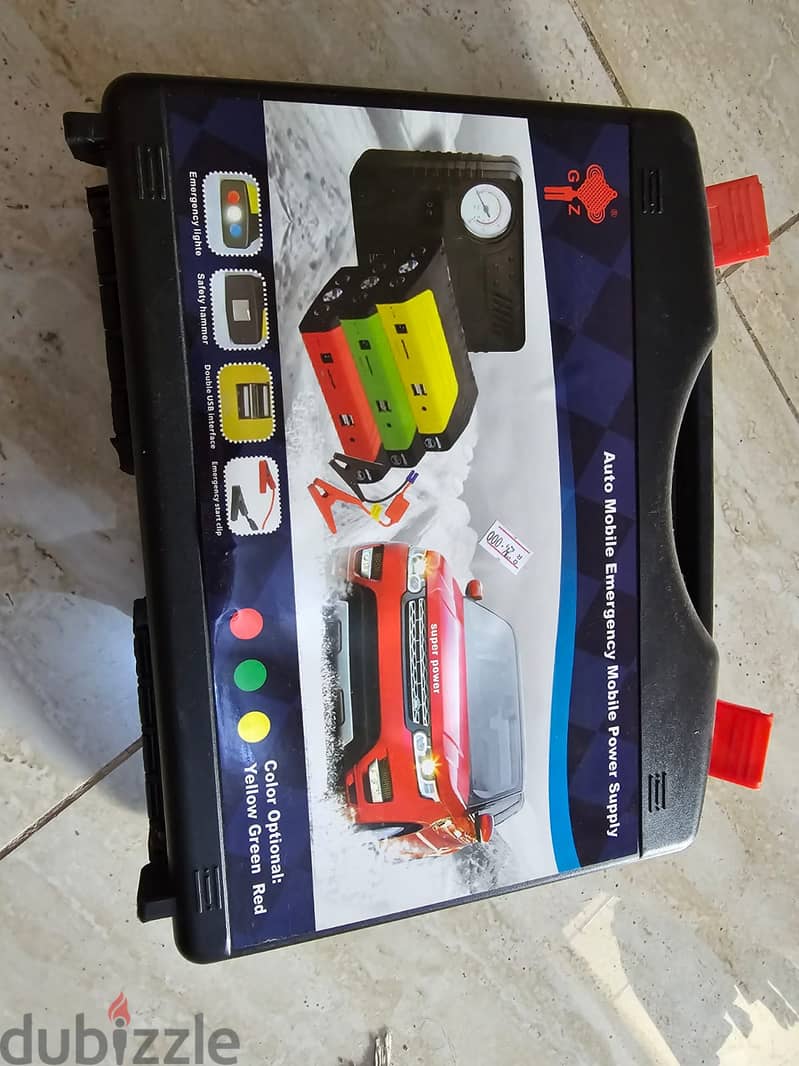 3-in-1 Portable Car Jump Starter & Air Compressor & Power Bank 1