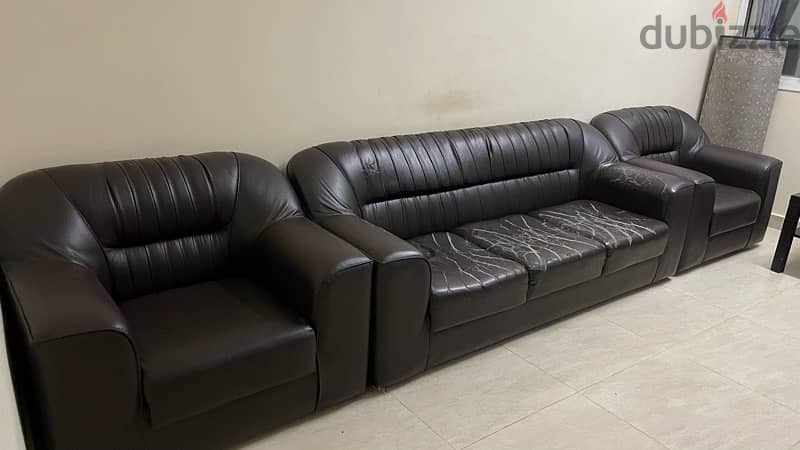 3 + 2 Sofa set and Tea table for sale 0