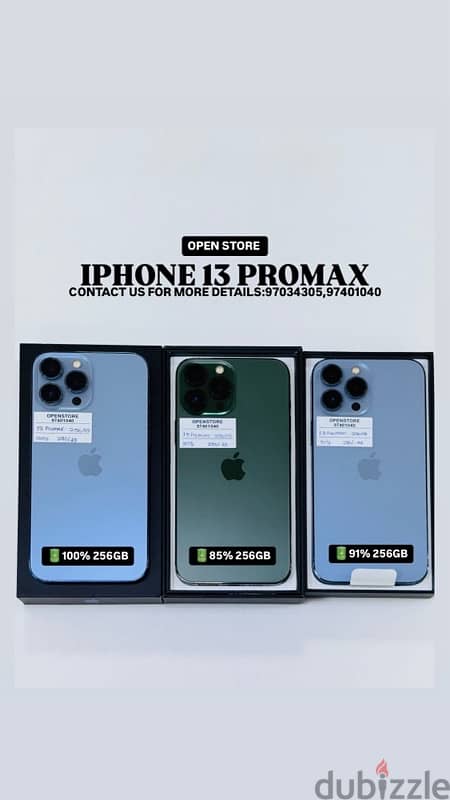 iphone 13 promax 256GB with box 0