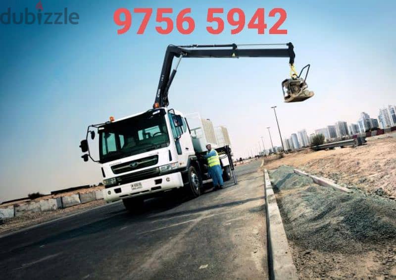 شاحنة هياب کرین مع رافعة وللإيجار Hiab Truck With Crane Winch for Rent 0