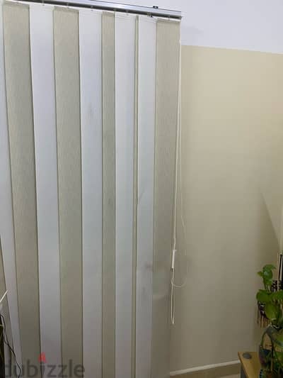 window blinds- 3 sets each. size 2 metres.