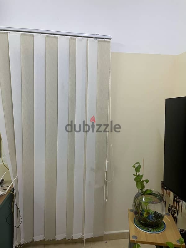 window blinds- 3 sets each. size 2 metres. 1