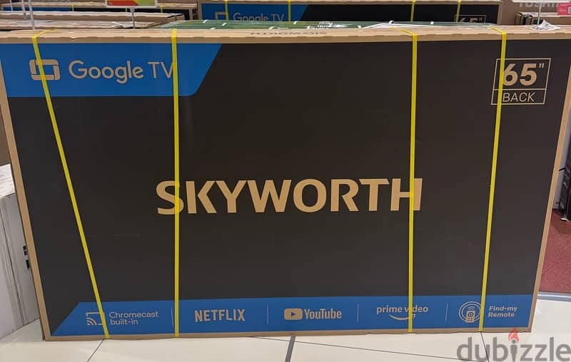 Skyworth 65 inch google tv brand new Dolby sound system 0