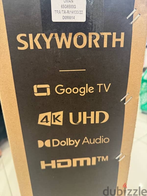 Skyworth 65 inch google tv brand new Dolby sound system 1