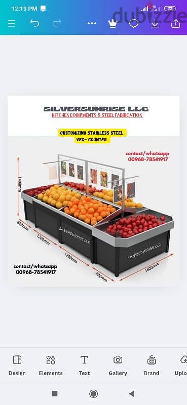 manufacturing stainless steel  veg- fruit counter