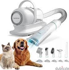 Pet grooming kit with vacuum cleaner