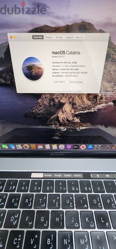 MacBook Pro A1990 i7 16gb 6cores Processor 1