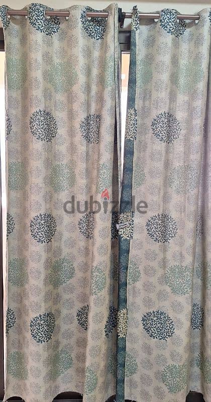 Curtains (4 No's) & rods ( 4 Nos) 2