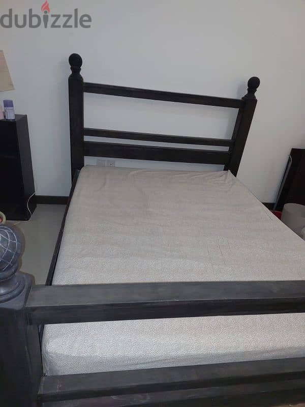 Used Bed with mattress 1